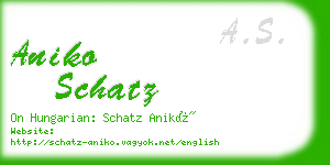 aniko schatz business card